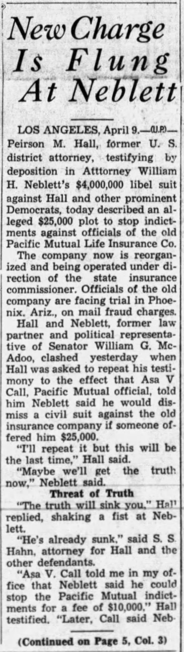 Clipping from Santa Maria Times